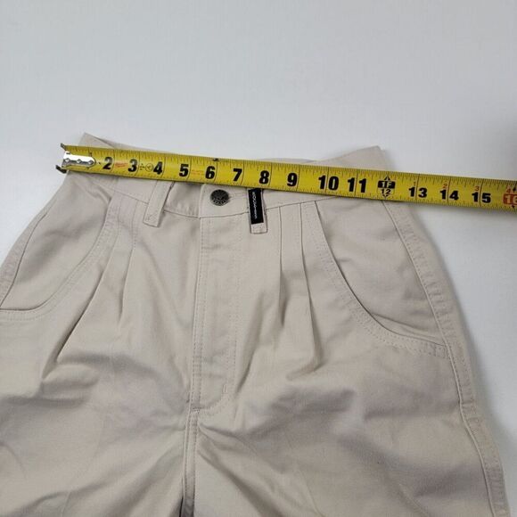 Vtg 90s Rockies Beige High Rise Rocky Mountain Bareback Mom Western Pants 3/4 - Picture 12 of 13